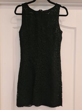 Marc Cain Black Sheer Lace Sleeveless Dress